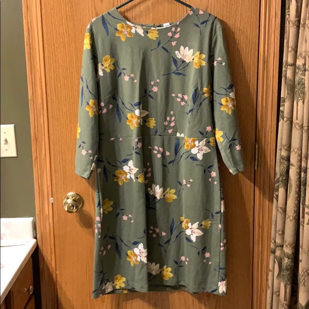 A line Print dress